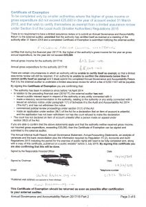 Cert of Exempt 2017.18 - Firsdown Parish Council